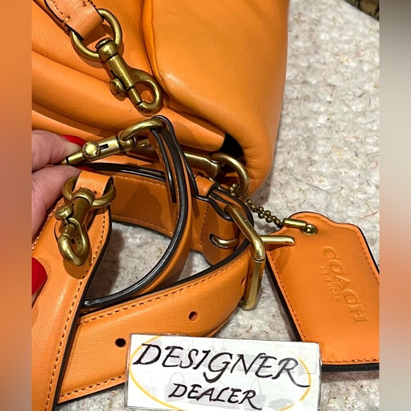 COACH Pillow Tabby Shoulder Bag Candied Orange C0772 - Picture 7 of 14